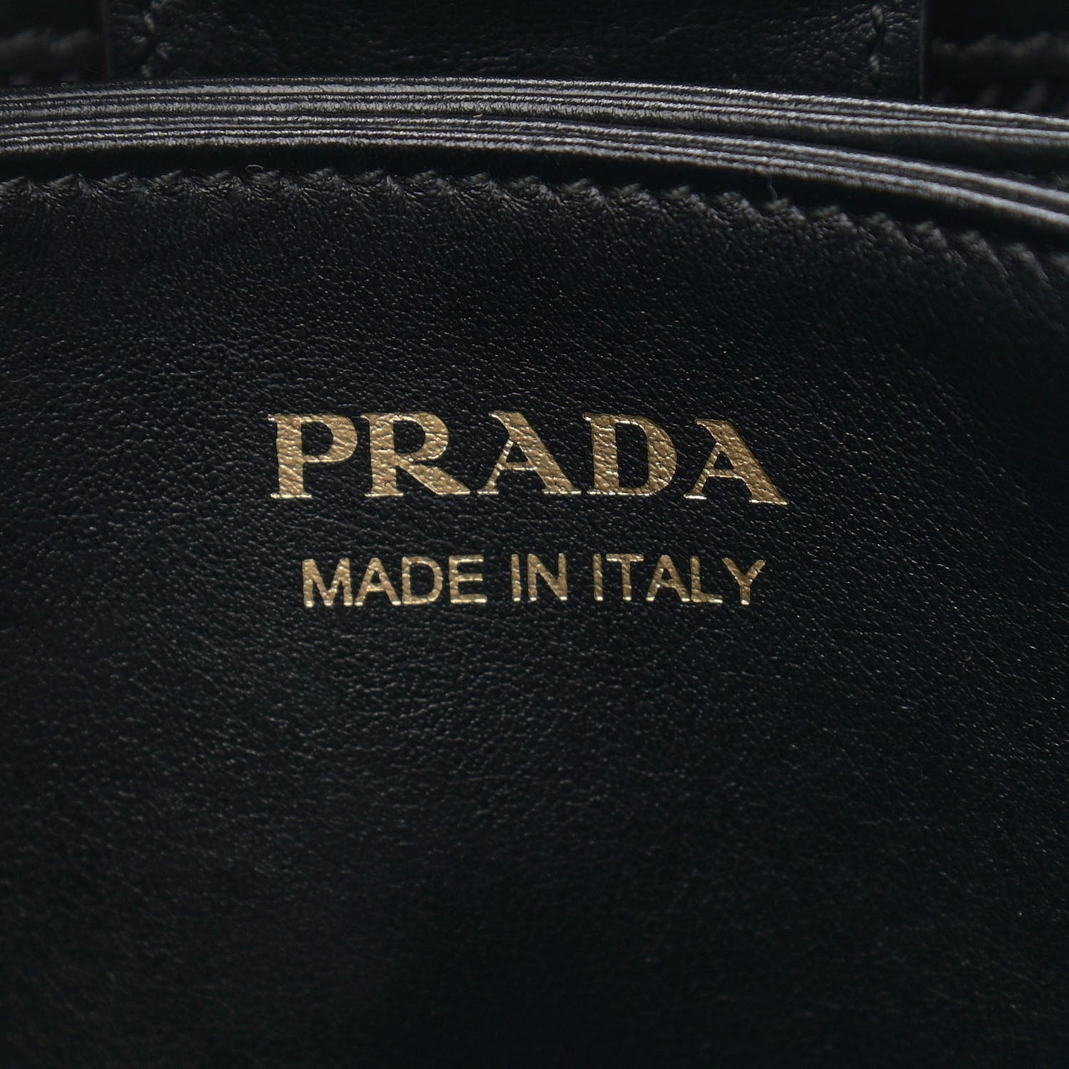 Prada Soft Calfskin Impunture Diagramme Medium Panier Black 5 of 7