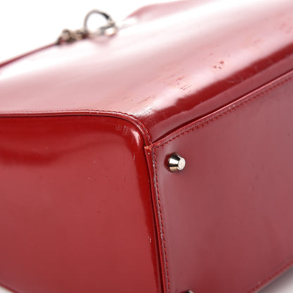 Christian Dior Patent Medium Lady Dior Red 15 of 16