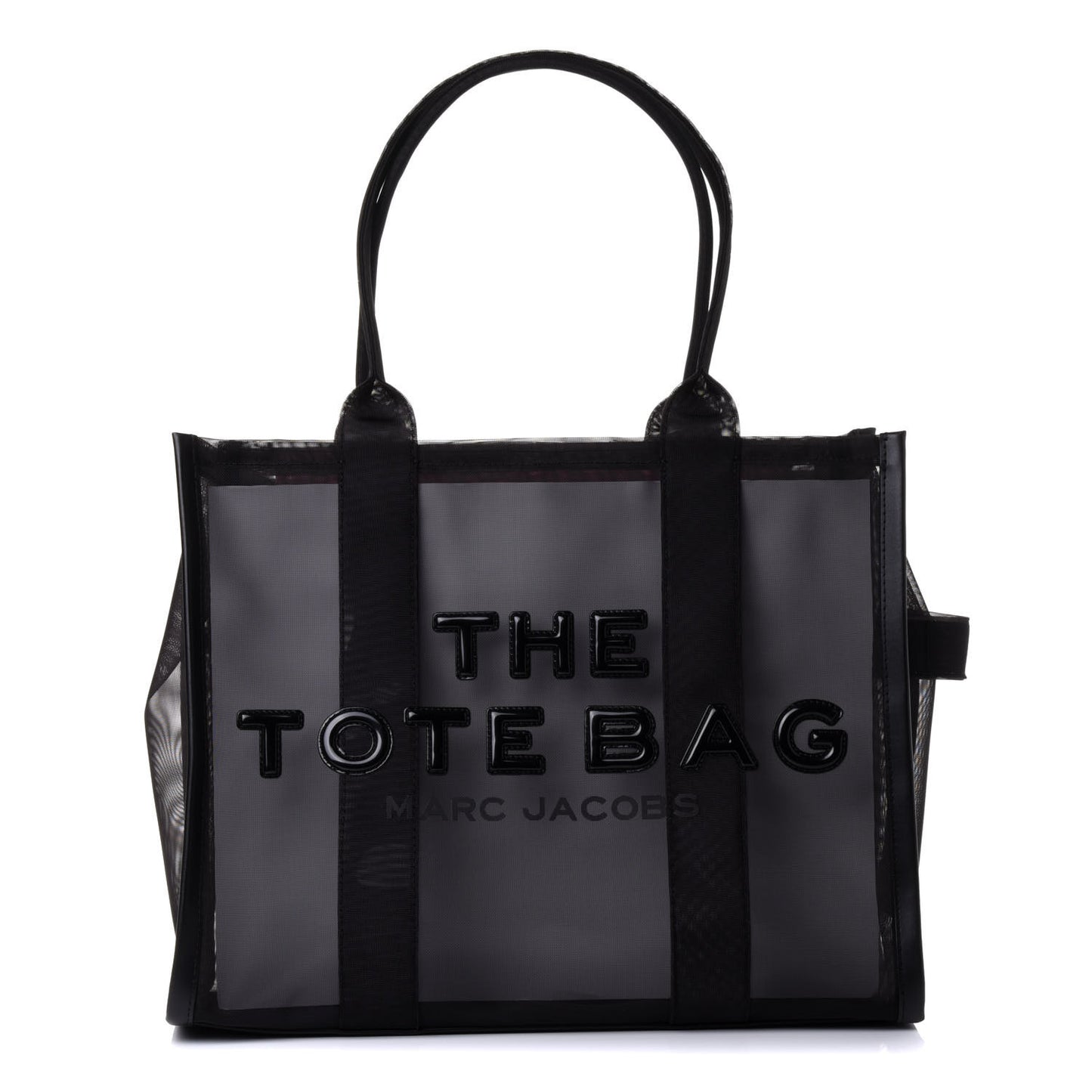 Nylon The Mesh Large Tote Bag Black Pink