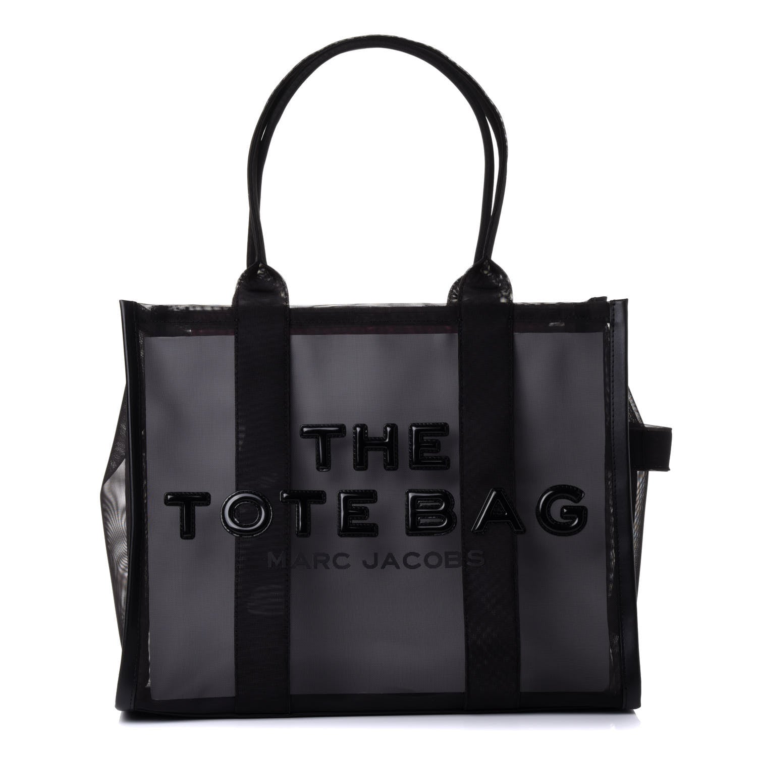 Marc Jacobs Nylon The Mesh Large Tote Bag Black Pink 1 of 4