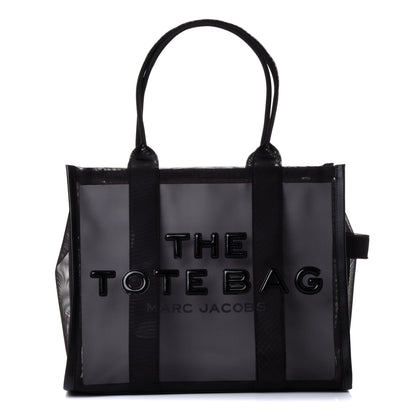 Marc Jacobs Nylon The Mesh Large Tote Bag Black Pink 1 of 4