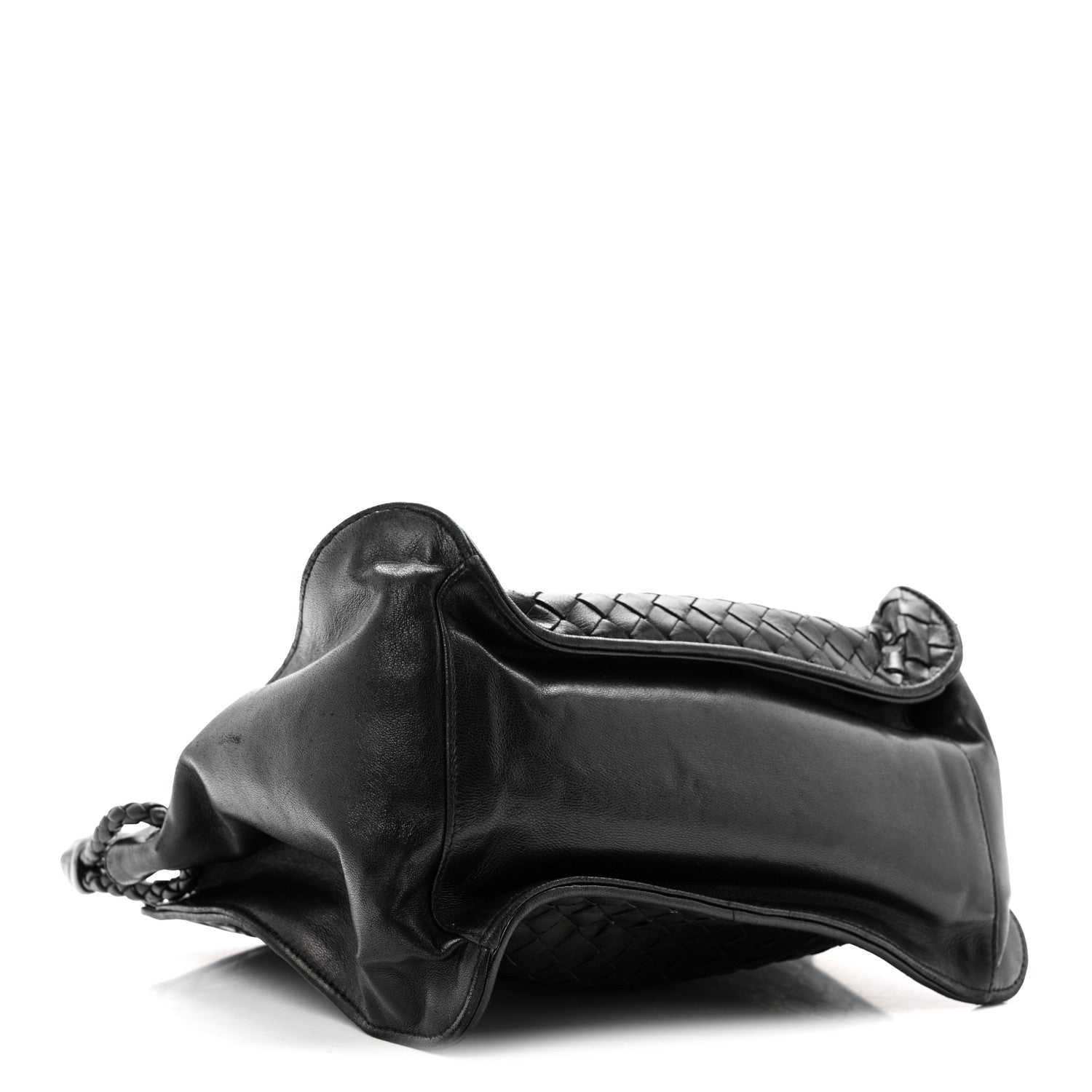 Bottega Veneta Nappa Intrecciato Small Hobo Shoulder Bag Black 3 of 13