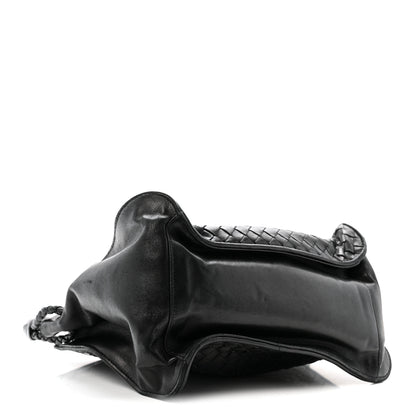 Bottega Veneta Nappa Intrecciato Small Hobo Shoulder Bag Black 3 of 13