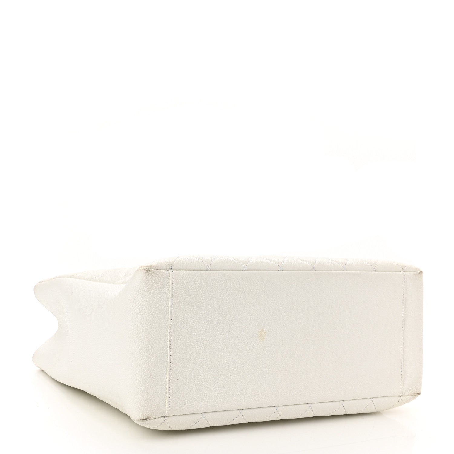 Chanel Caviar Quilted Grand Shopping Tote GST White 4 of 15