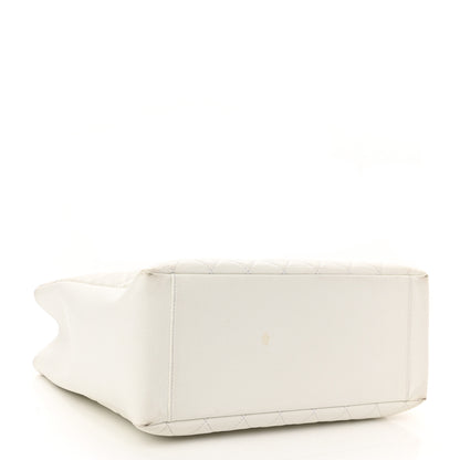 Chanel Caviar Quilted Grand Shopping Tote GST White 4 of 15