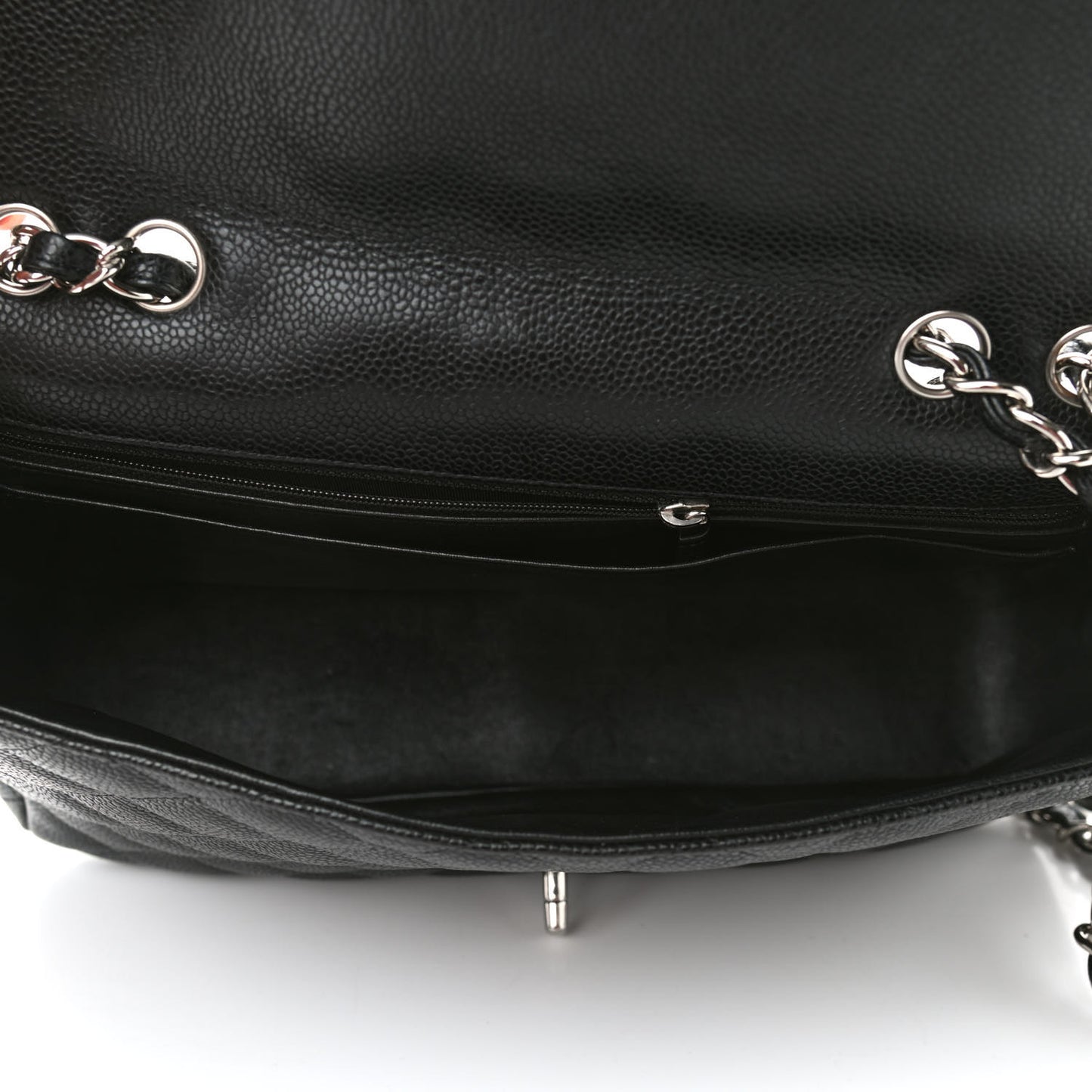 Caviar Quilted Jumbo Single Flap Black