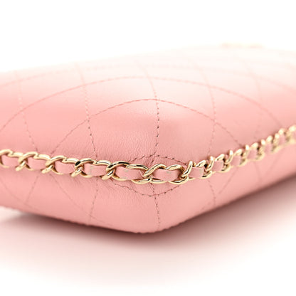 Chanel Lambskin Quilted Chain Around Phone Holder Pink 10 of 10