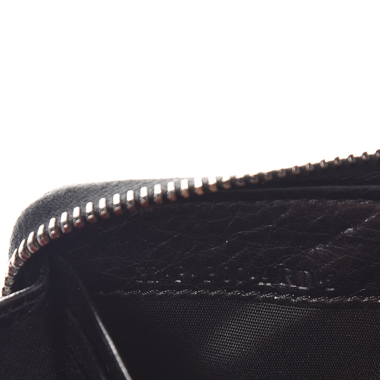 Craquele Nappa Rockstud Spike Zip Around Wallet Black