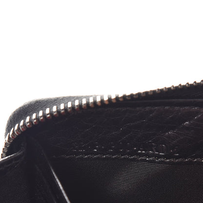 Valentino Garavani Craquele Nappa Rockstud Spike Zip Around Wallet Black 7 of 7