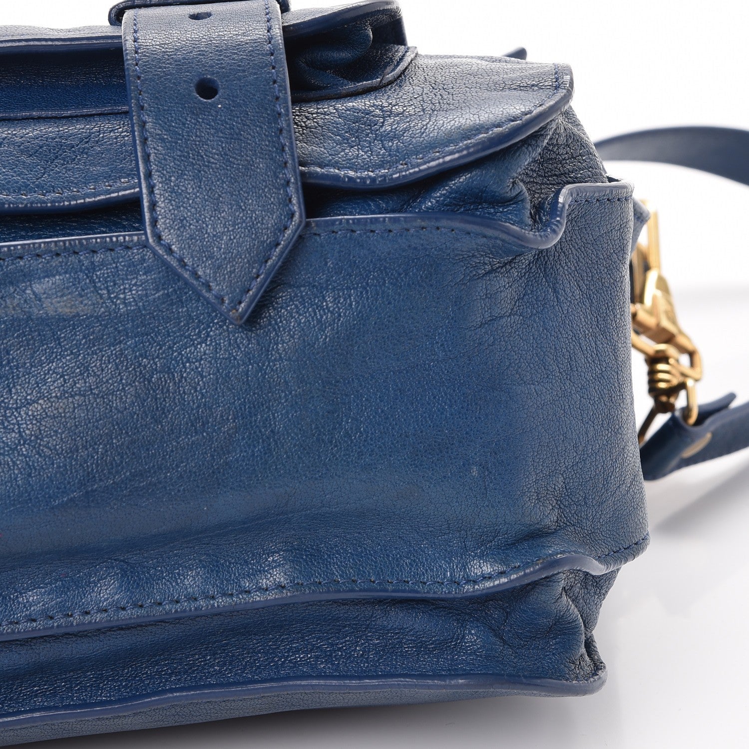 Proenza Schouler Lambskin Medium PS1 Satchel Peacock 13 of 13