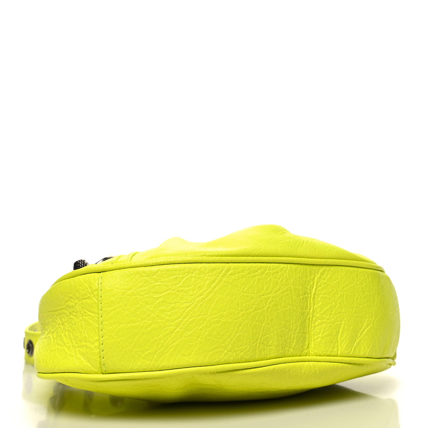 Agneau Arena Le Cagole Shoulder Bag XS Fluo Yellow
