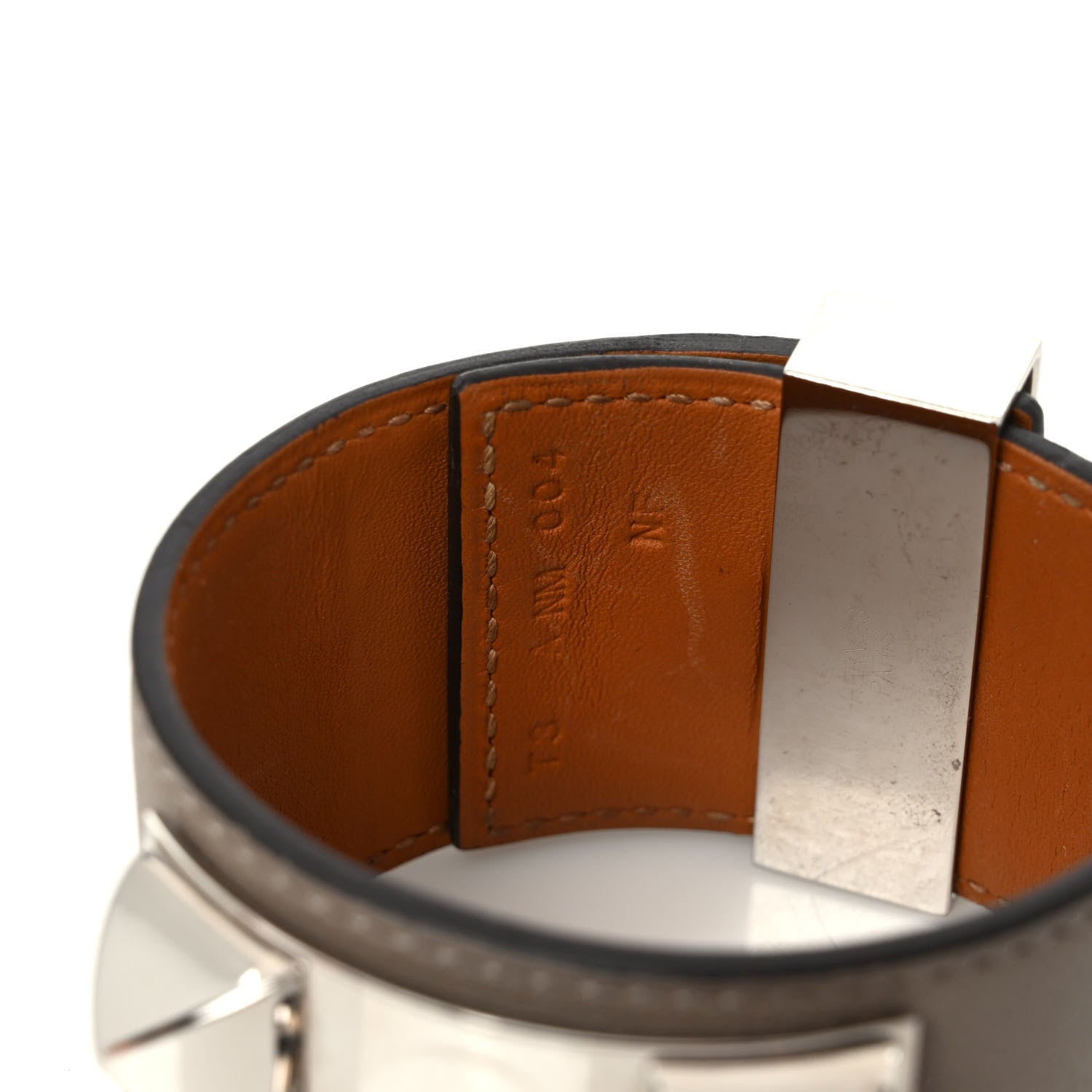 Hermes Swift Collier de Chien CDC Bracelet Gris Asphalte 4 of 5