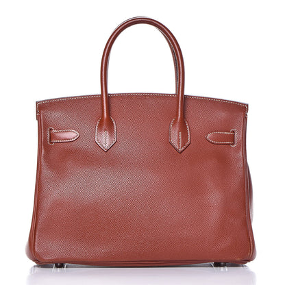 Hermes Epsom Birkin 30 Brique 5 of 38