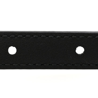 Gucci Plutone Calfskin Gucci Buckle 20mm Thin Belt 90 36 Black 4 of 5