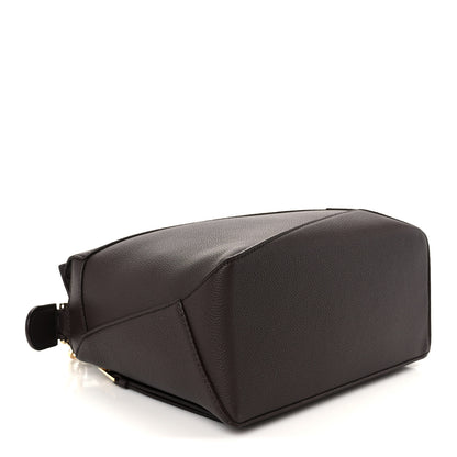 Loewe Soft Grained Calfskin Small Puzzle Edge Bag Dark Chestnut 4 of 11