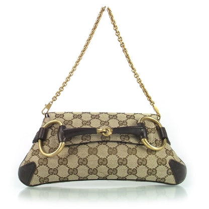 Gucci Monogram Horsebit Clutch Ebony 1 of 8