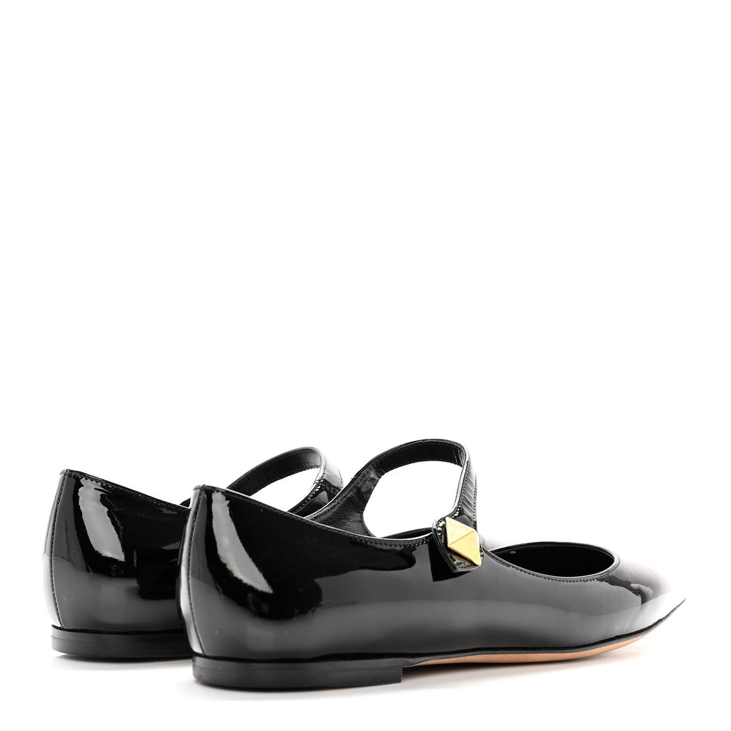 Patent Tiptoe Ballerina Flats 36 Black