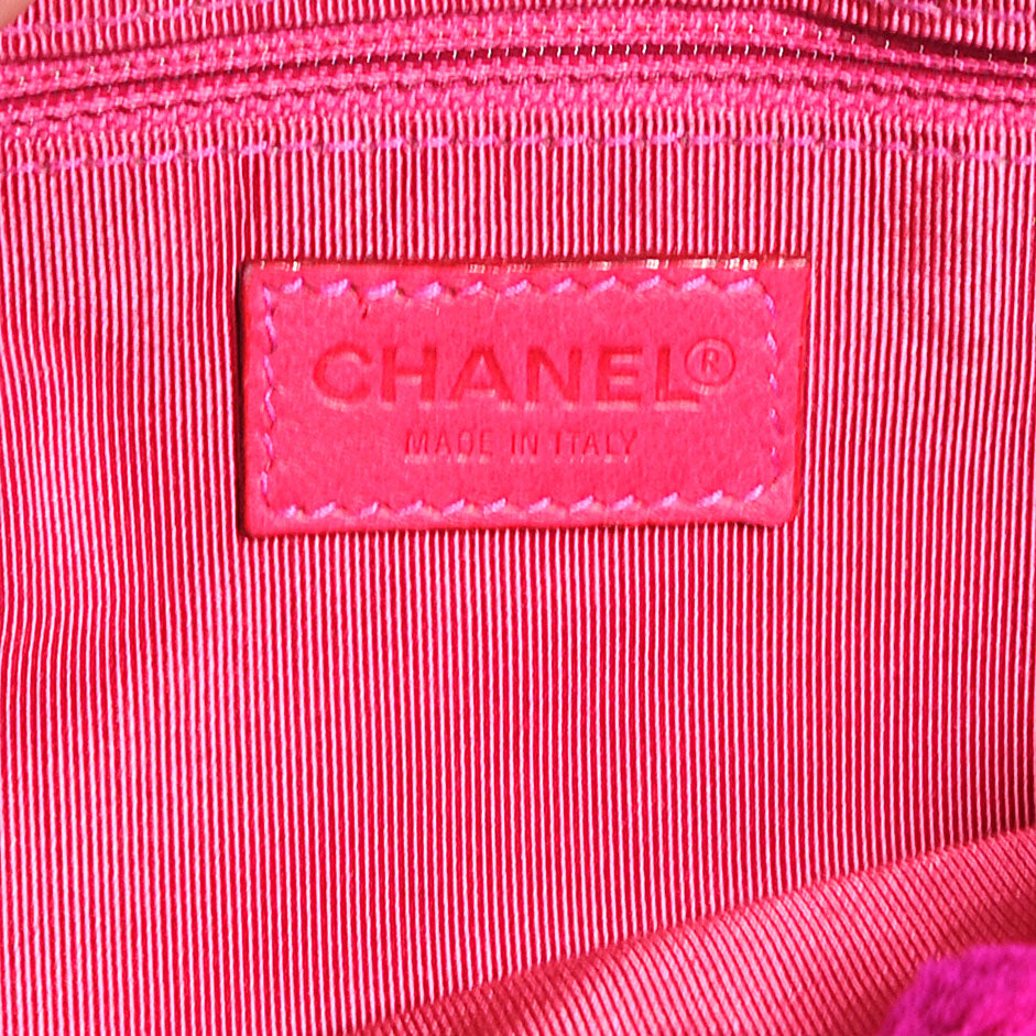 Chanel Rabbit Fur Shoulder Bag Fuchsia 6 of 7