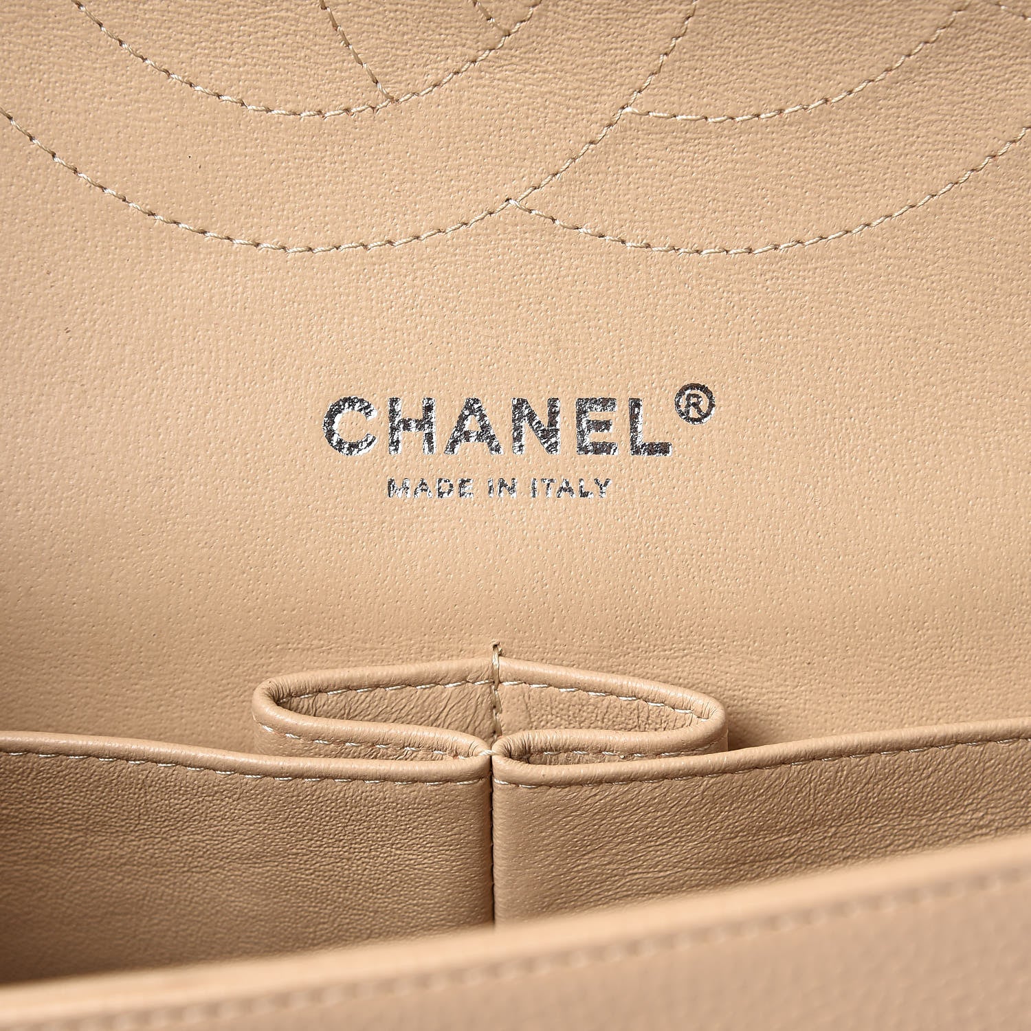Chanel Caviar Quilted Jumbo Double Flap Light Beige 7 of 8