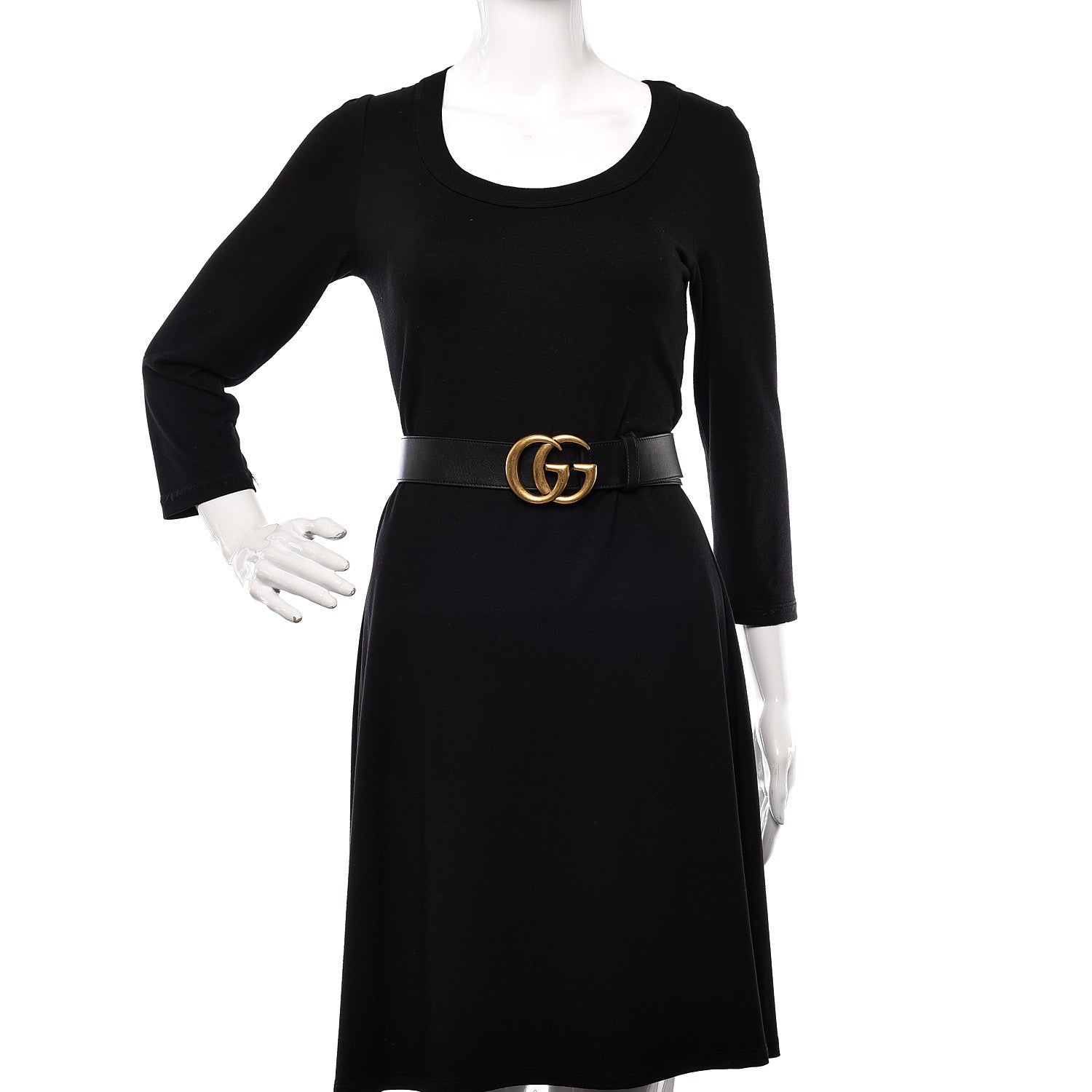Gucci Calfskin Double G 40mm Belt 85 34 Black 2 of 8