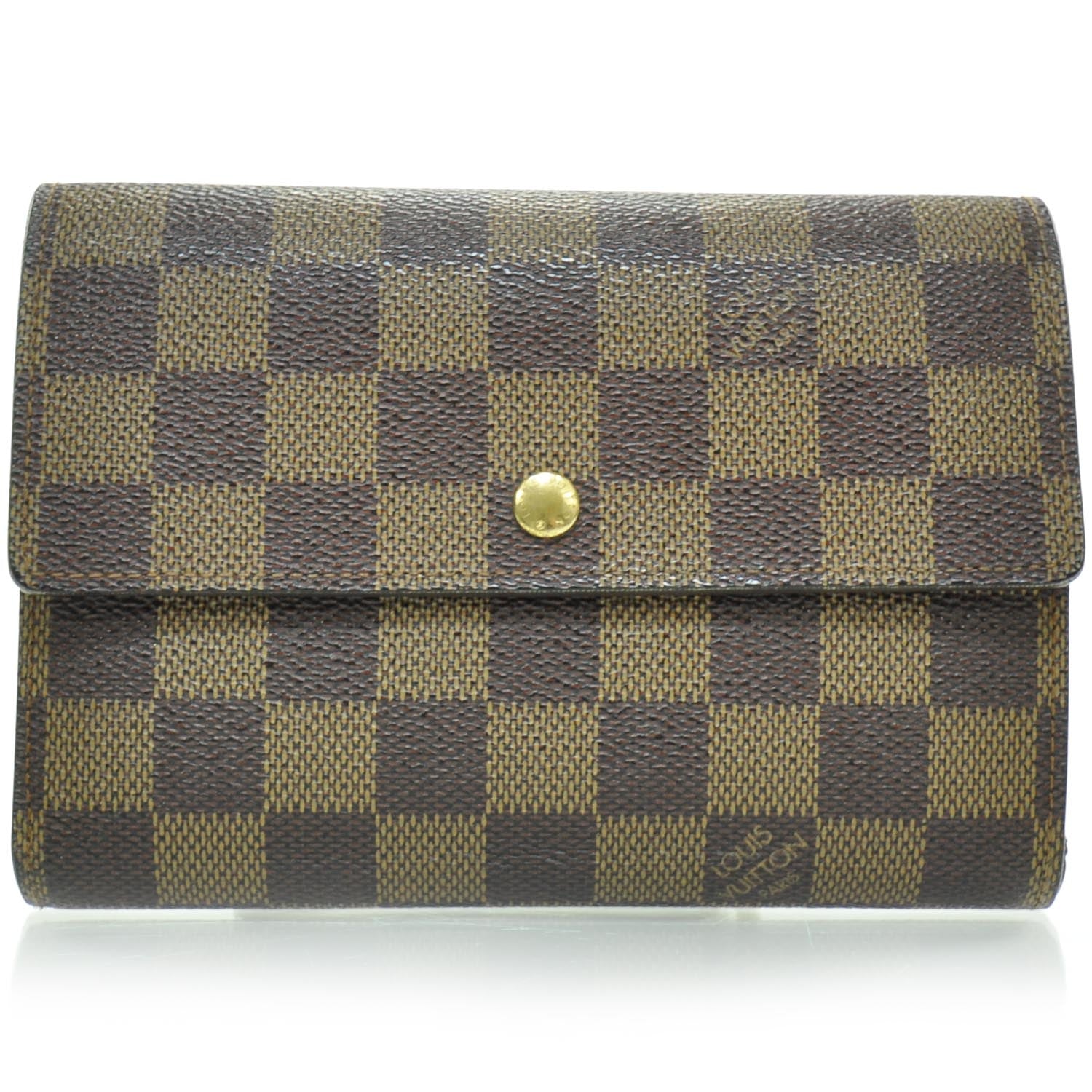 Louis Vuitton Damier Ebene Porte Tresor Etui Papier Wallet 1 of 6