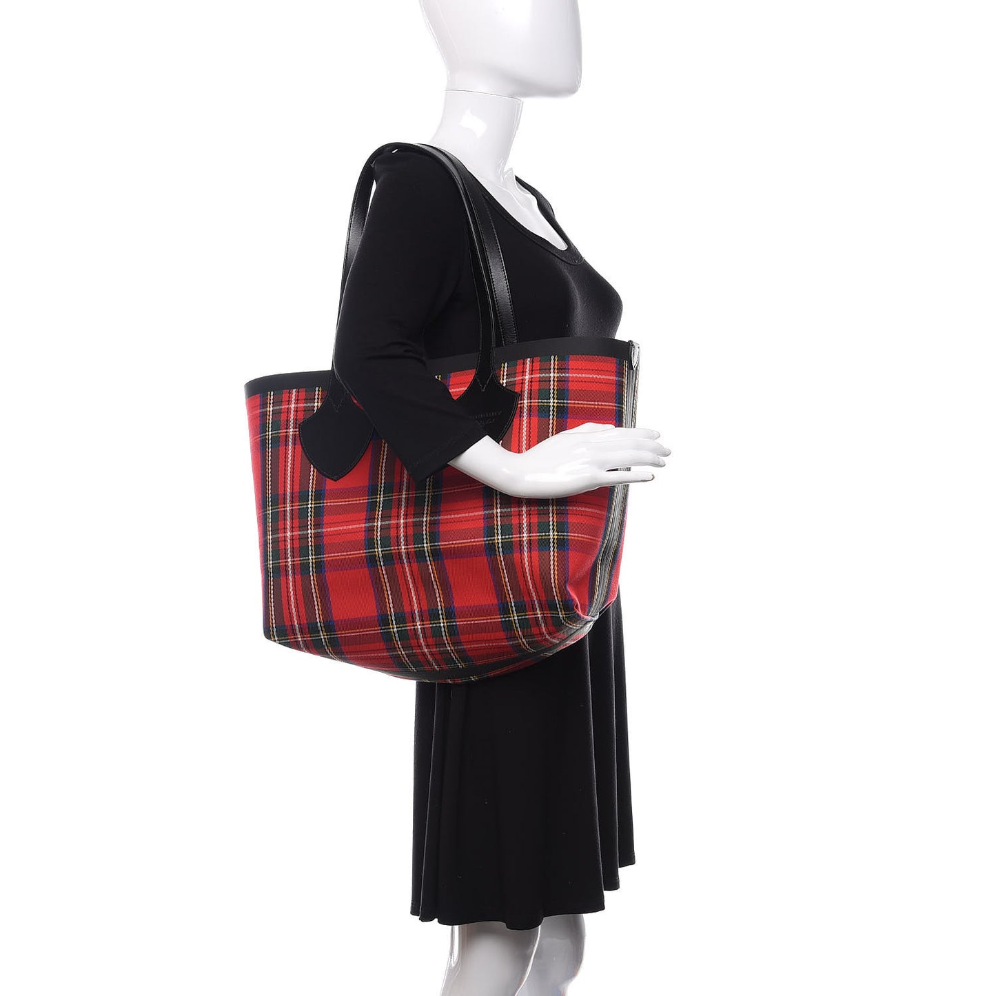 Vintage Check Medium The Giant Reversible Tote Antique Yellow Bright Red