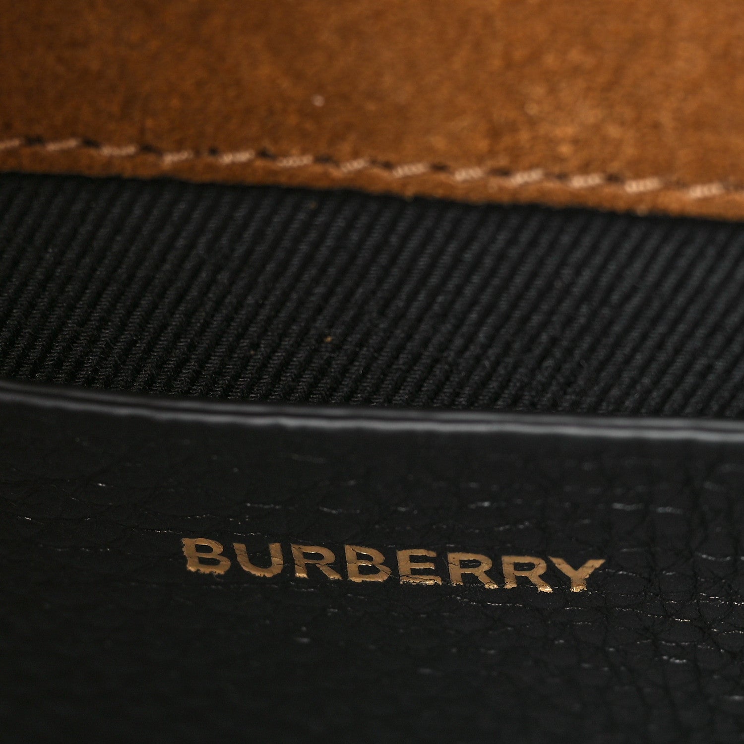 Burberry Derby Calfskin House Check Baby Macken Crossbody Bag Black 6 of 8