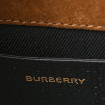 Burberry Derby Calfskin House Check Baby Macken Crossbody Bag Black 6 of 8
