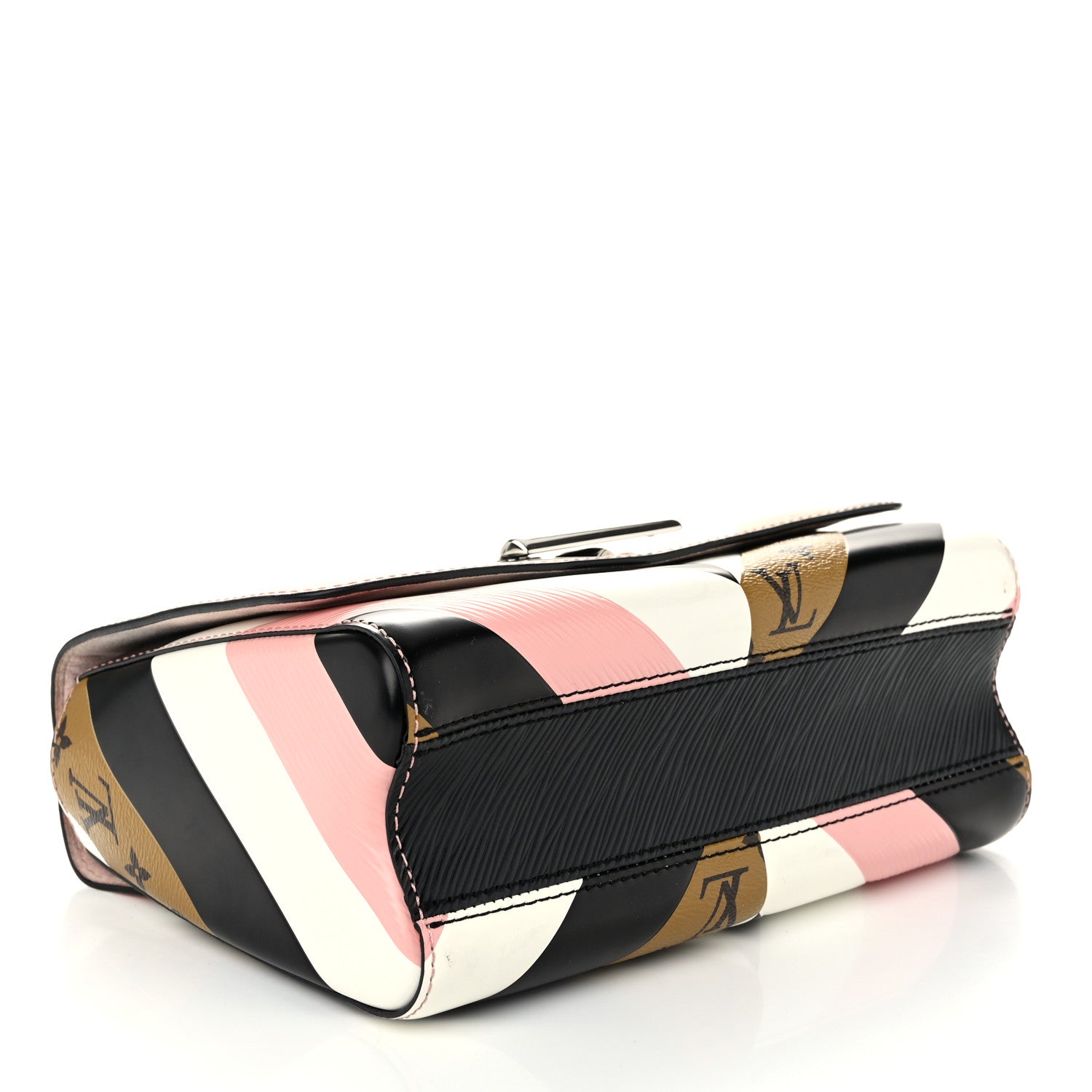Louis Vuitton Epi Reverse Monogram Twist Shoulder Bag MM Rose Ballerine 4 of 12