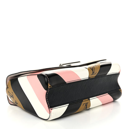 Louis Vuitton Epi Reverse Monogram Twist Shoulder Bag MM Rose Ballerine 4 of 12