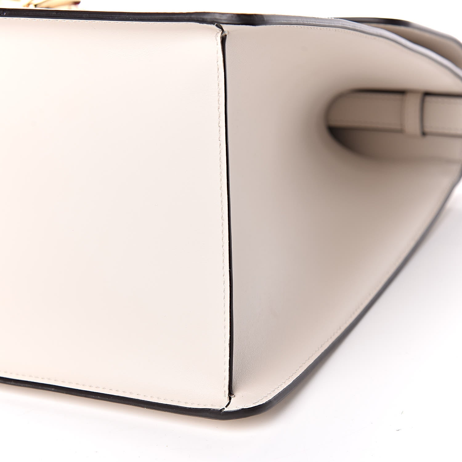Gucci Calfskin Maxi Sylvie Top Handle Bag White 6 of 12
