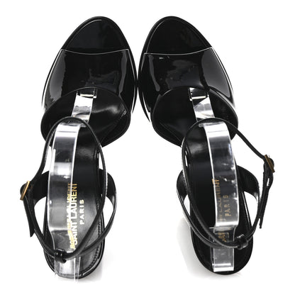 Saint Laurent Patent Jodie 95 Platform Sandals 40 Black 2 of 10