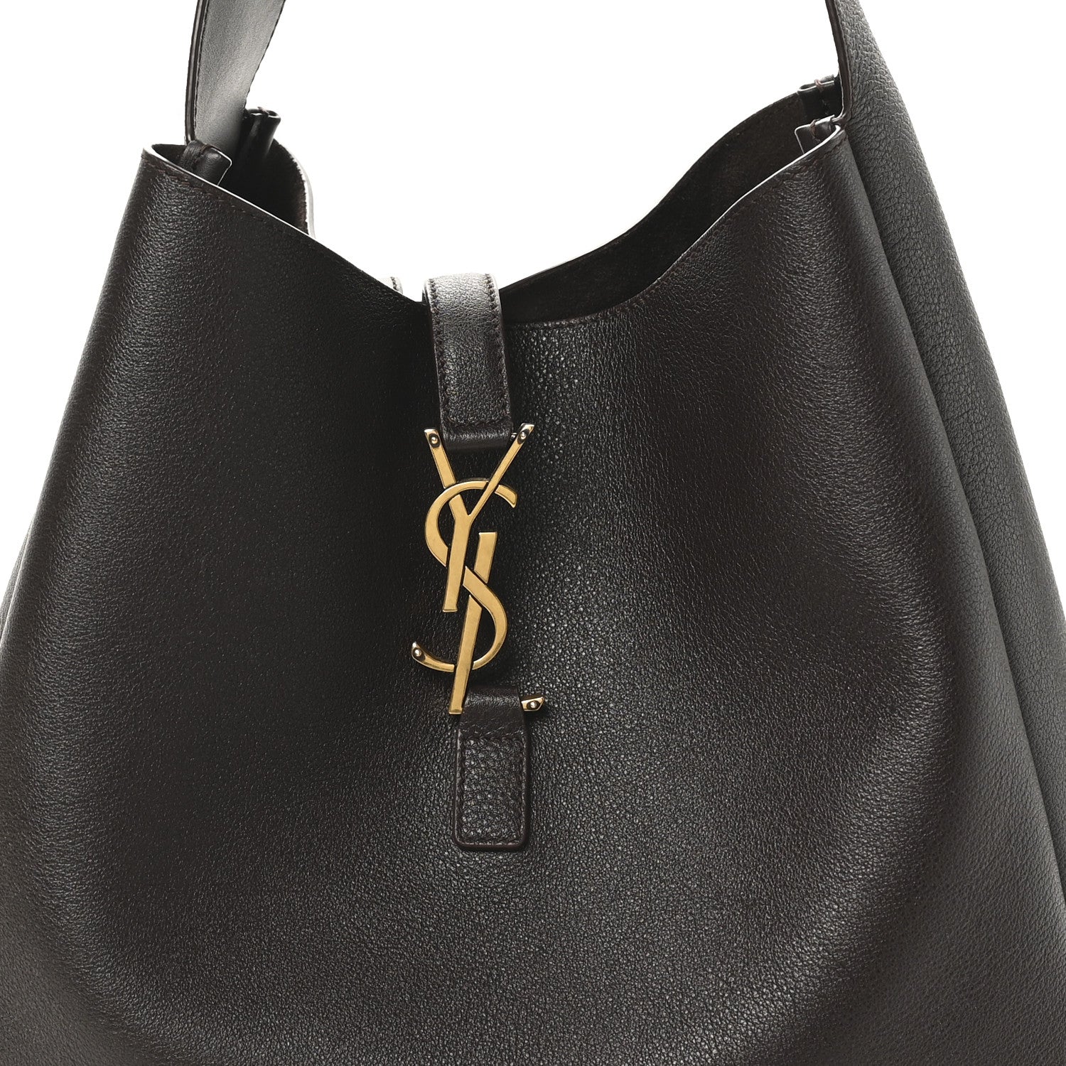 Saint Laurent Supple Calfskin Large Le 5 A 7 Soft Hobo Chocolate 8 of 10