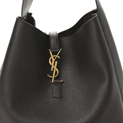 Saint Laurent Supple Calfskin Large Le 5 A 7 Soft Hobo Chocolate 8 of 10
