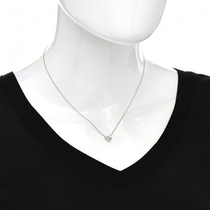 Tiffany Platinum Diamond Heart Pendant Necklace 2 of 4