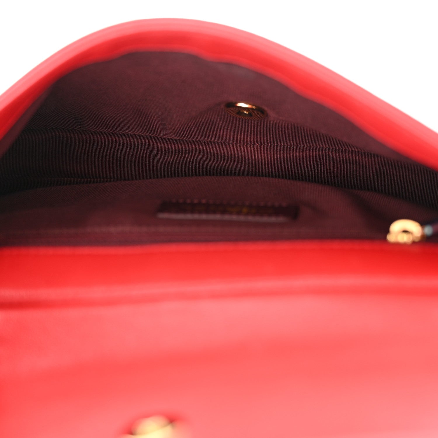 Chanel Sheepskin Quilted Medium Vintage Mademoiselle Flap Red 5 of 12