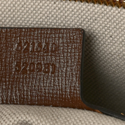 Gucci GG Supreme Monogram Azalea Calfskin Horsebit 1955 Duffle Bag Beige Ebony Brown Sugar 7 of 9
