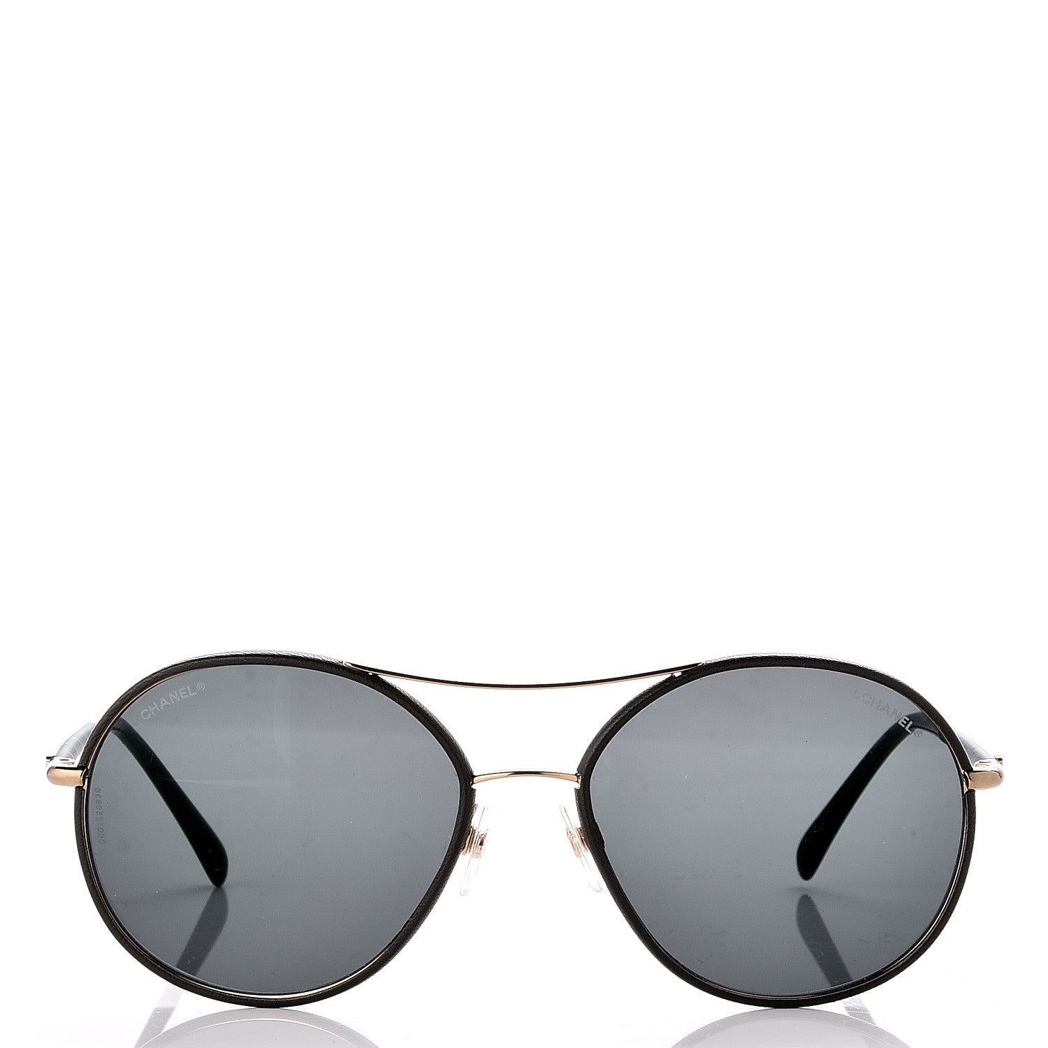 Chanel Round Pilot Sunglasses 4228-Q Dark Green 2 of 8