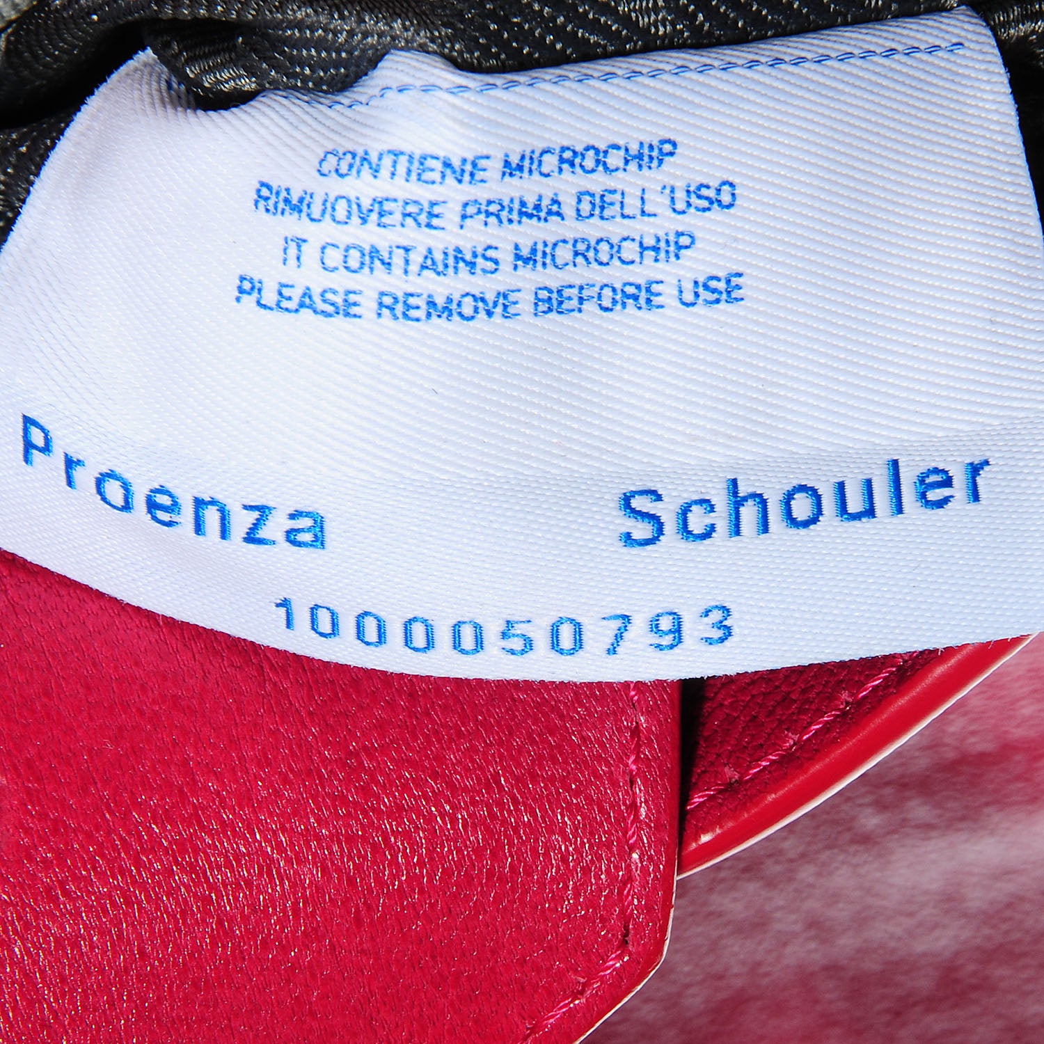 Proenza Schouler Leather PS1 Mini Pouch Messenger Bag Raspberry 12 of 13