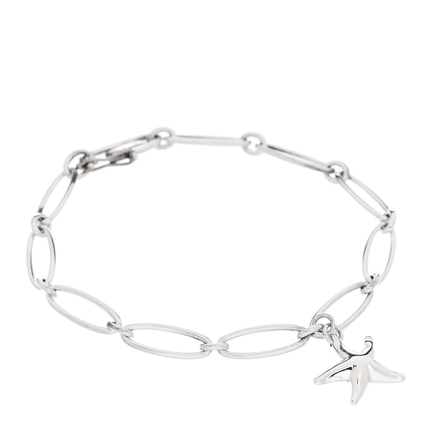 Tiffany Sterling Silver Elsa Peretti Starfish Charm Bracelet 1 of 4