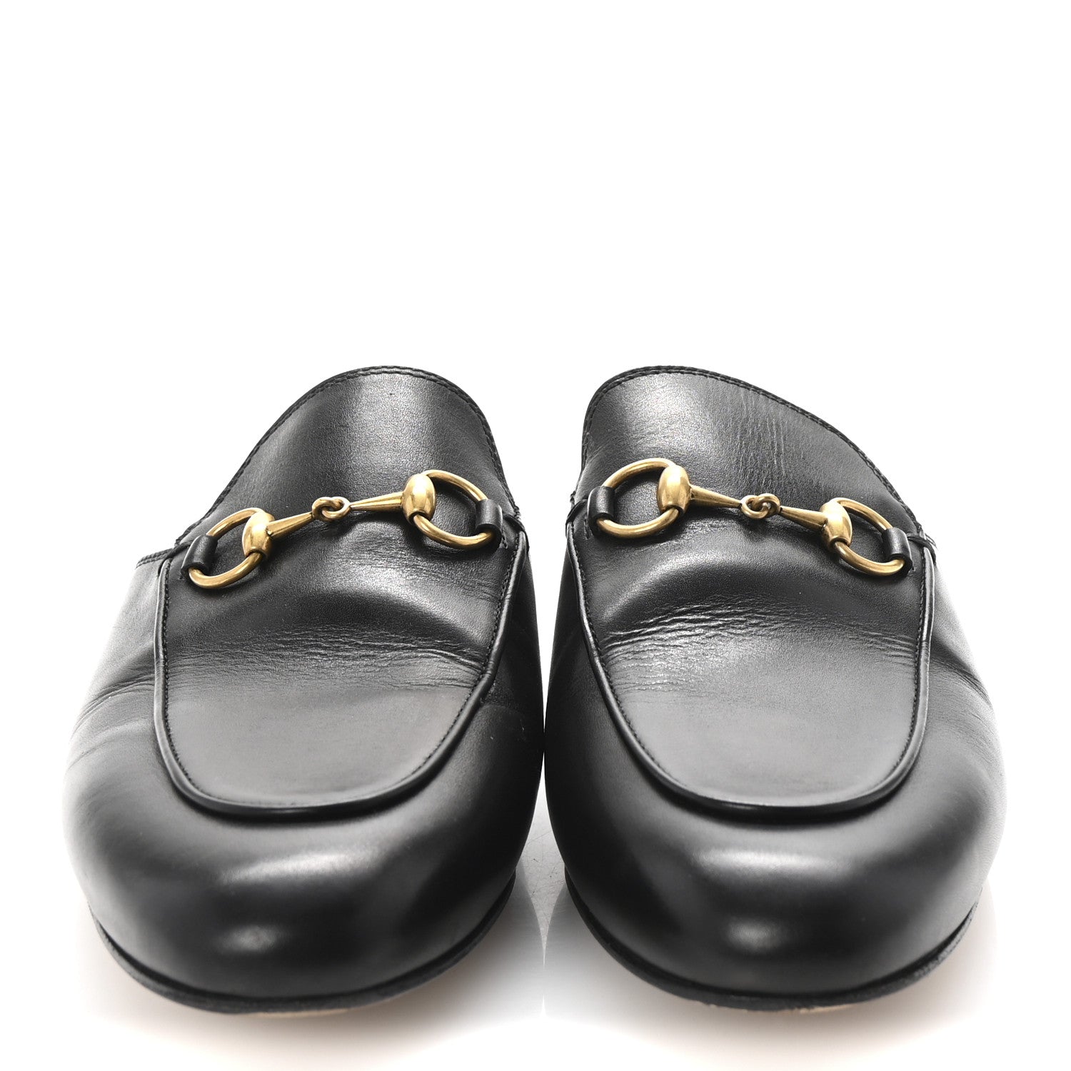 Gucci Calfskin Womens Princetown Slippers 36.5 Black 3 of 10