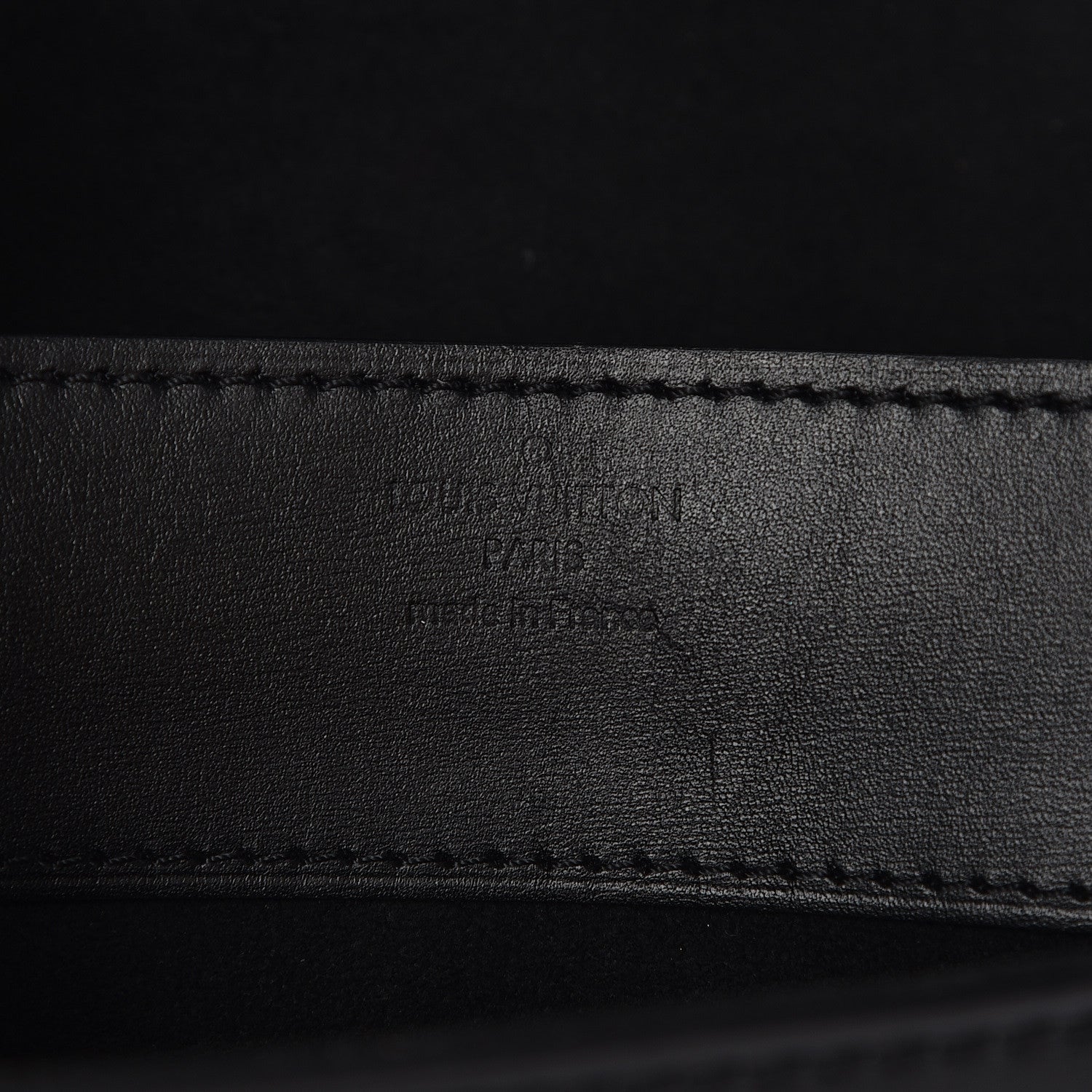 Louis Vuitton Calfskin Chain Louise GM Black 6 of 18