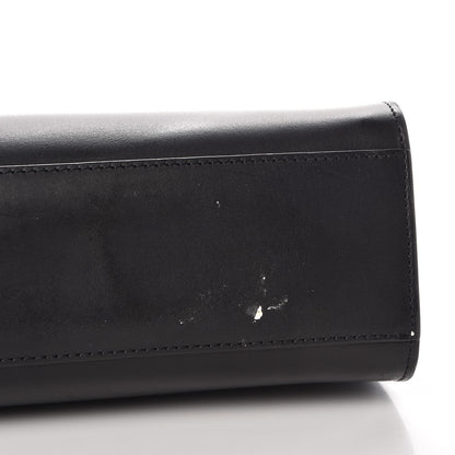 Mansur Gavriel Vegetable Tanned Calfskin Elegant Top Handle Bag Black 10 of 11