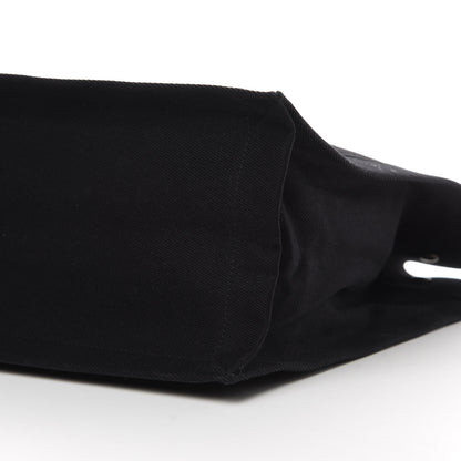 Saint Laurent Linen Calfskin Rive Gauche Tote Black 10 of 11