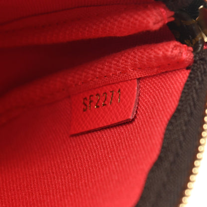 Louis Vuitton Monogram 2021 Christmas Animation London Mini Pochette Accessories Red 7 of 9