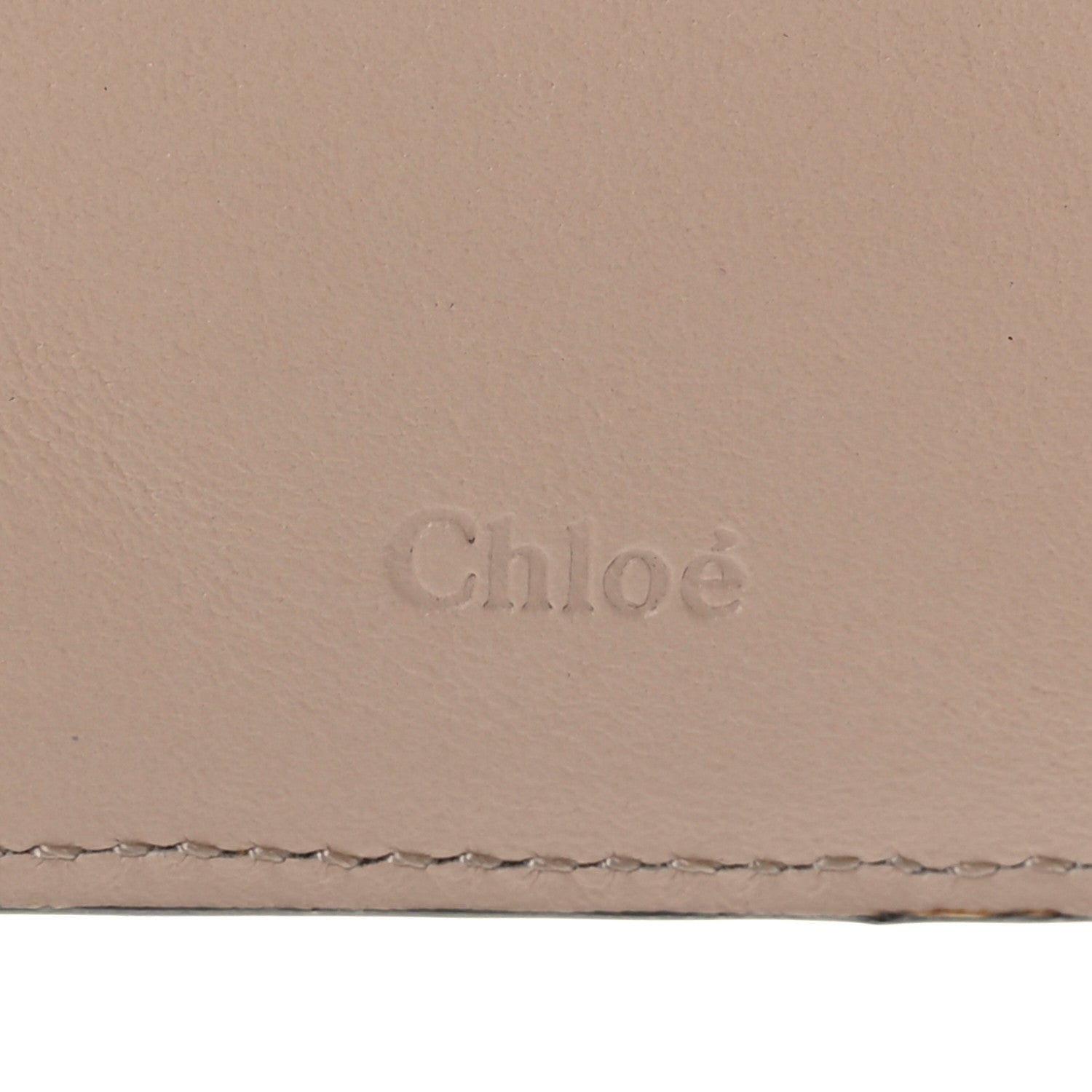 Chloe Calfskin Alphabet Compact Wallet Blush Nude 6 of 7