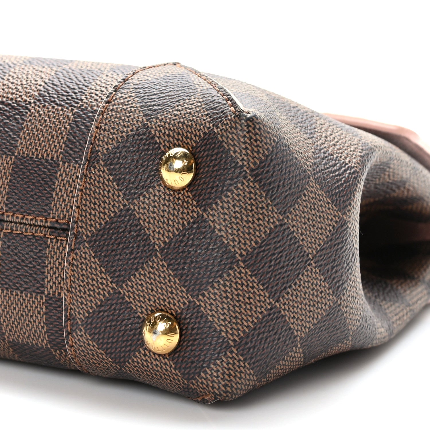 Louis Vuitton Damier Ebene Caissa Clutch Rose Ballerine 8 of 9