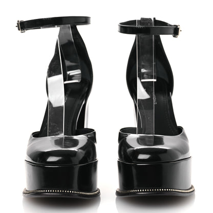 Louis Vuitton Patent Fame Platform Pumps 36  Black 3 of 10