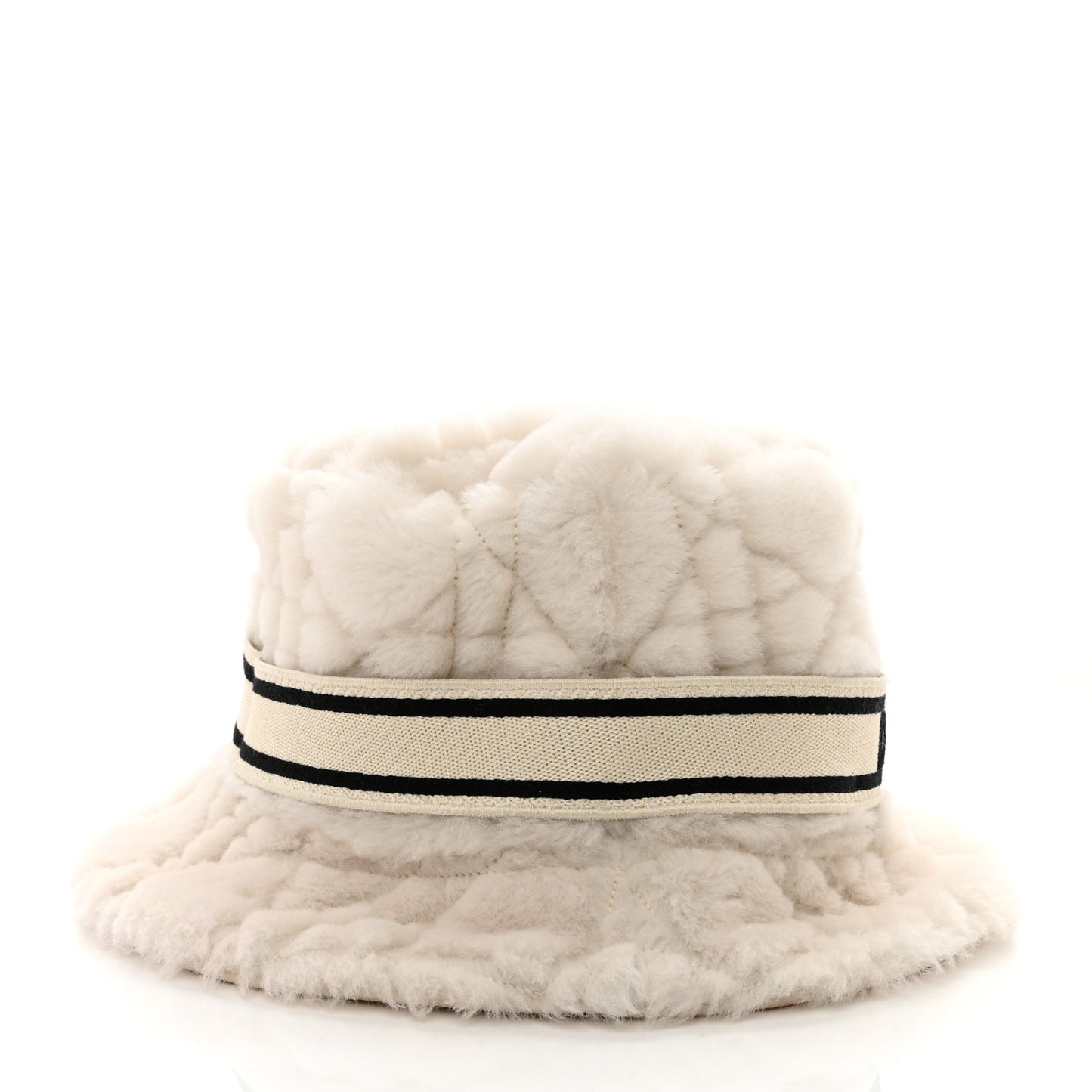 Shearling Cannage D-Bobby Bucket Hat 58 Ecru