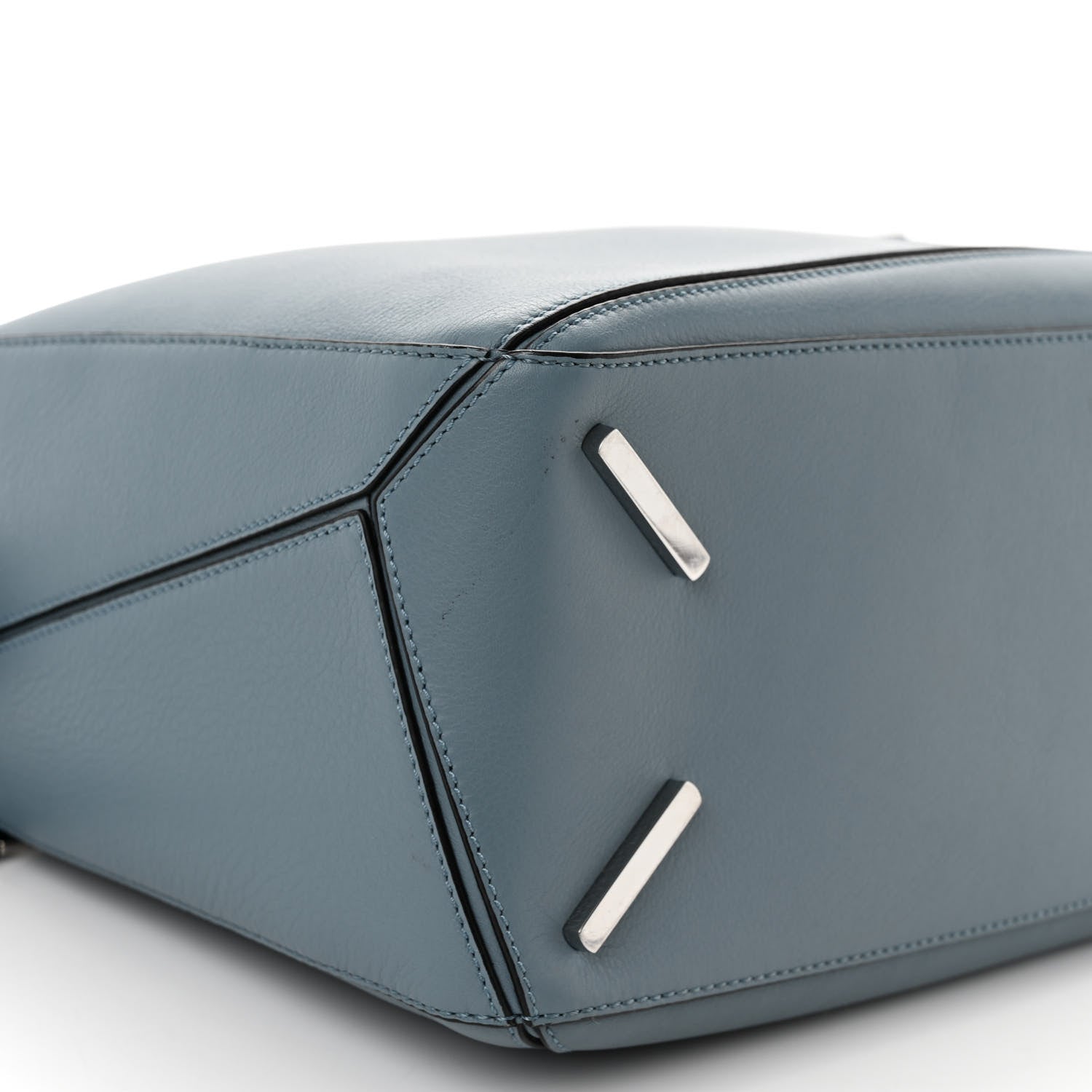 Loewe Calfskin Medium Puzzle Bag Stone Blue 8 of 10